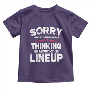 Funny Fantasy Football Player Toddler T Shirt Commissioner Draft Party TS10 Purple Print Your Wear