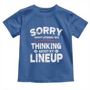 Funny Fantasy Football Player Toddler T Shirt Commissioner Draft Party TS10 Royal Blue Print Your Wear