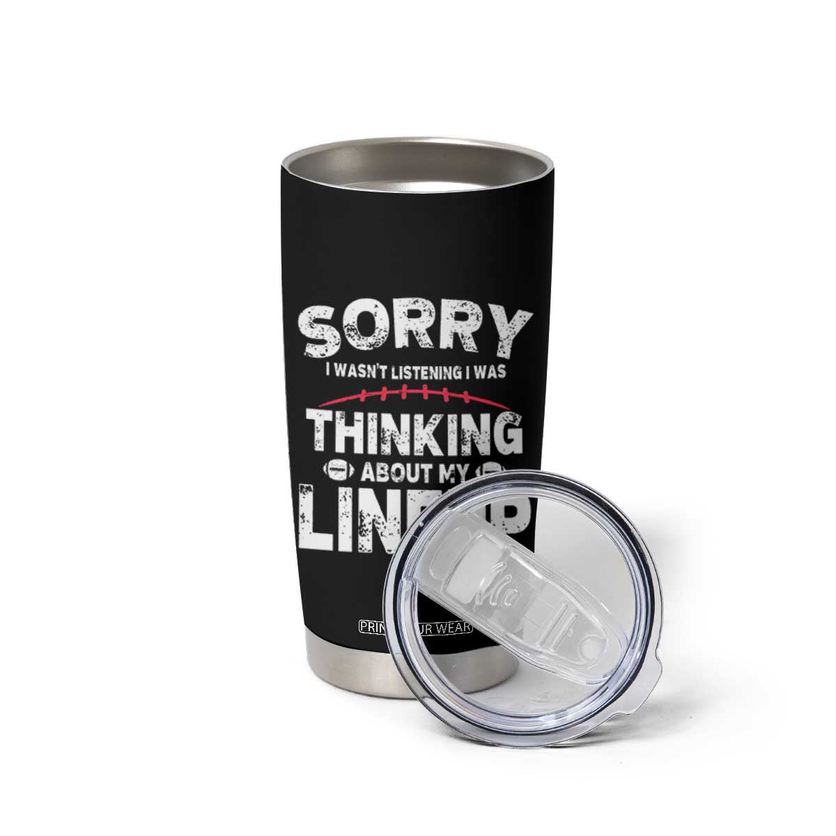Funny Fantasy Football Player Tumbler Cup Commissioner Draft Party TS10 Print Your Wear