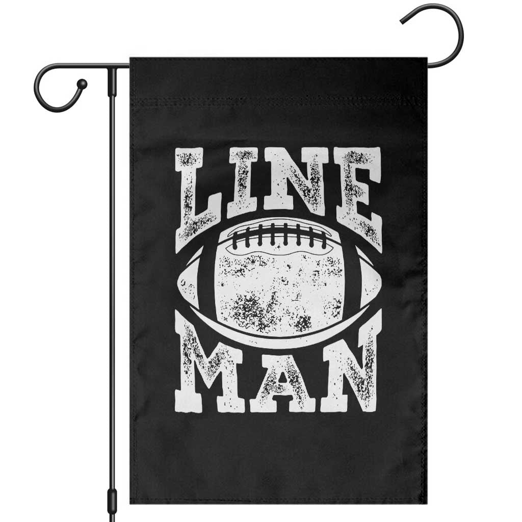 Football Linemen Garden Flag Vintage Offensive Lineman TS10 Black Print Your Wear