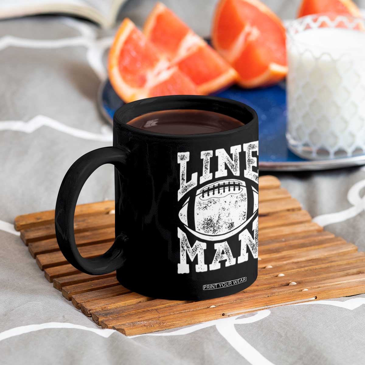 Football Linemen Coffee Mug Vintage Offensive Lineman TS10 Print Your Wear