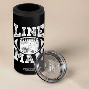 Football Linemen 4 in 1 Can Cooler Tumbler Vintage Offensive Lineman TS10 Print Your Wear