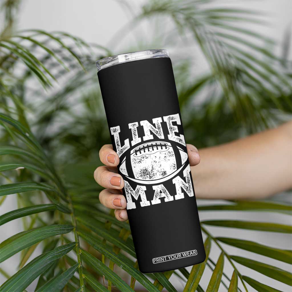 Football Linemen Skinny Tumbler Vintage Offensive Lineman TS10 Print Your Wear