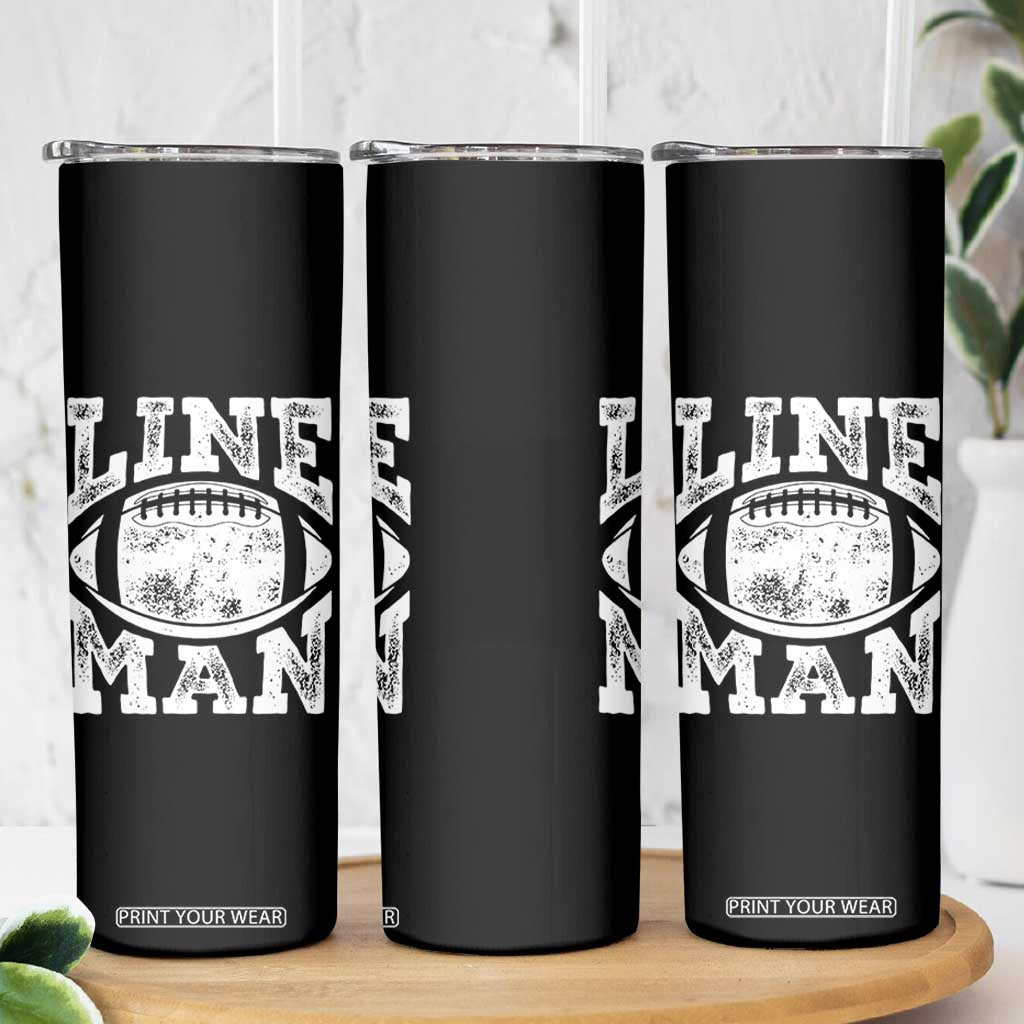 Football Linemen Skinny Tumbler Vintage Offensive Lineman TS10 Print Your Wear