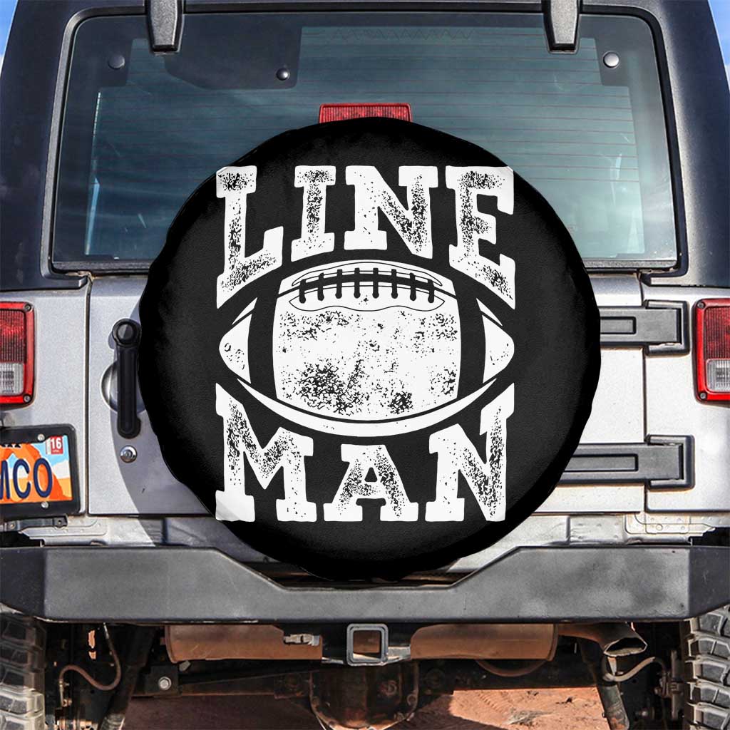 Football Linemen Spare Tire Cover Vintage Offensive Lineman TS10 No hole Black Print Your Wear