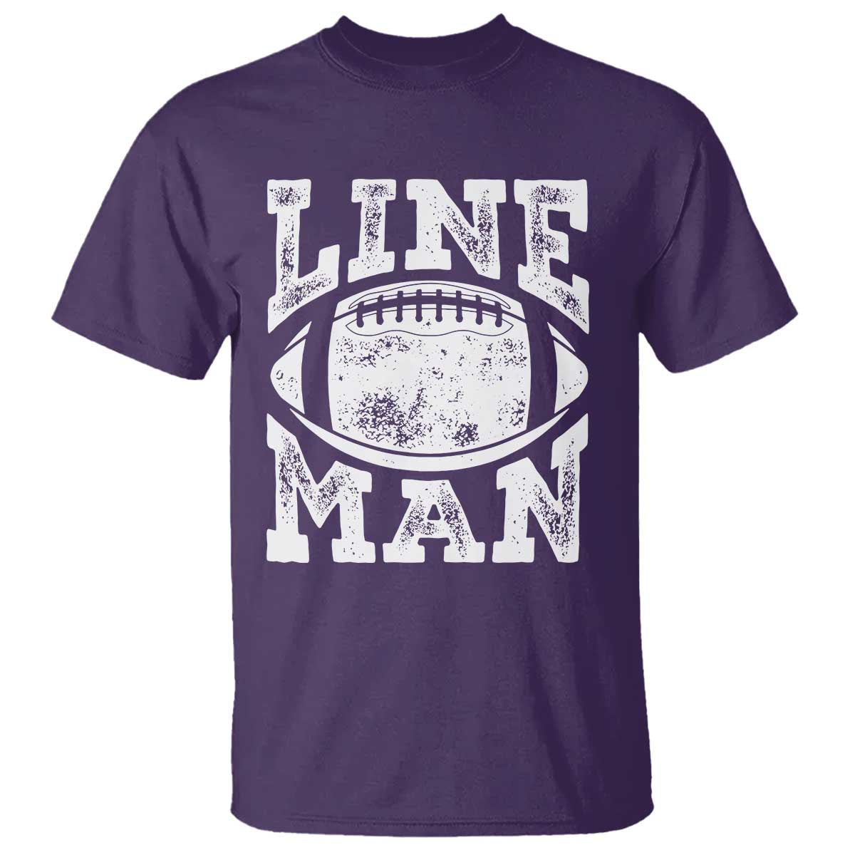 Football Linemen T Shirt Vintage Offensive Lineman TS10 Purple Print Your Wear