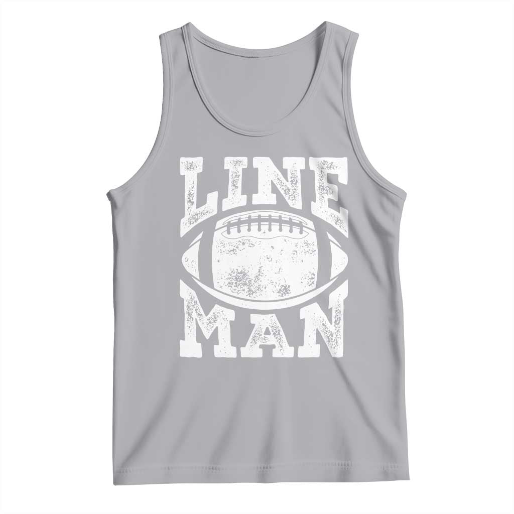 Football Linemen Tank Top Vintage Offensive Lineman TS10 Athletic Heather Print Your Wear