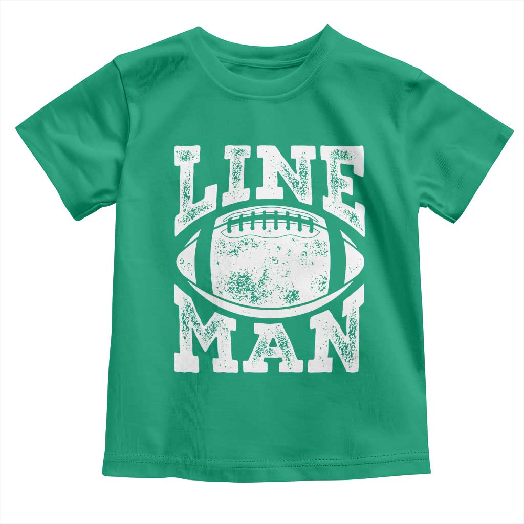 Football Linemen Toddler T Shirt Vintage Offensive Lineman TS10 Irish Green Print Your Wear