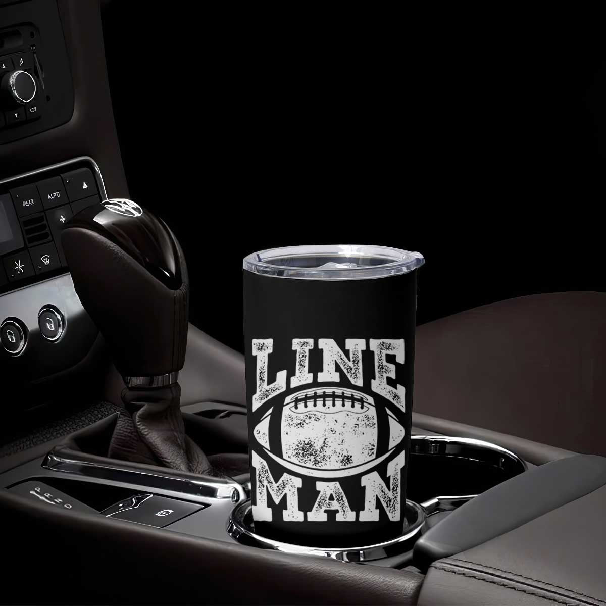 Football Linemen Tumbler Cup Vintage Offensive Lineman TS10 Print Your Wear