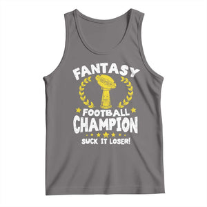 Fantasy Football Legend Tank Top Suck It Loser Funny Champ Champion Draft TS10 Deep Heather Print Your Wear