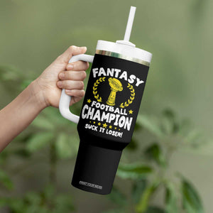 Fantasy Football Legend Tumbler With Handle Suck It Loser Funny Champ Champion Draft TS10 Print Your Wear