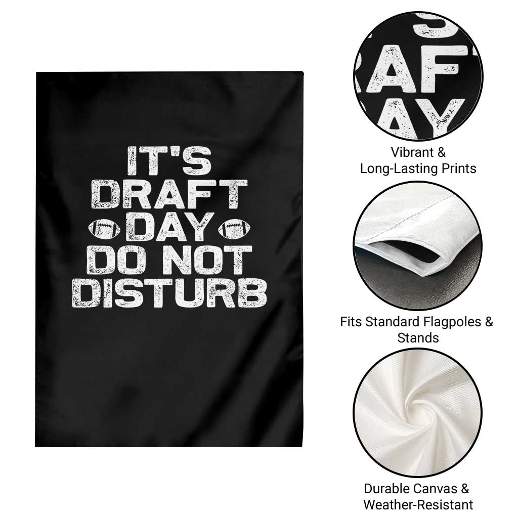 Funny Fantasy Football Garden Flag It's Draft Day Do Not Disturb TS10 Print Your Wear