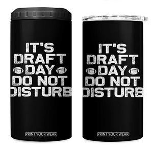 Funny Fantasy Football 4 in 1 Can Cooler Tumbler It's Draft Day Do Not Disturb TS10 One Size: 16 oz Black Print Your Wear
