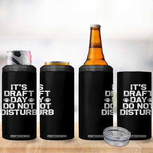 Funny Fantasy Football 4 in 1 Can Cooler Tumbler It's Draft Day Do Not Disturb TS10 Print Your Wear