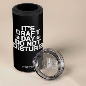 Funny Fantasy Football 4 in 1 Can Cooler Tumbler It's Draft Day Do Not Disturb TS10 Print Your Wear