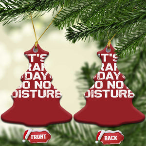 Funny Fantasy Football Christmas Ornament It's Draft Day Do Not Disturb TS10 Christmas Tree Red Print Your Wear
