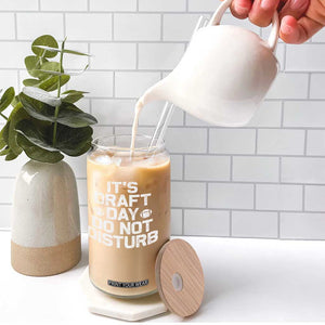Funny Fantasy Football Glass Can It's Draft Day Do Not Disturb TS10 Print Your Wear