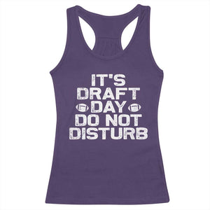 Funny Fantasy Football Racerback Tank Top It's Draft Day Do Not Disturb TS10 Purple Print Your Wear