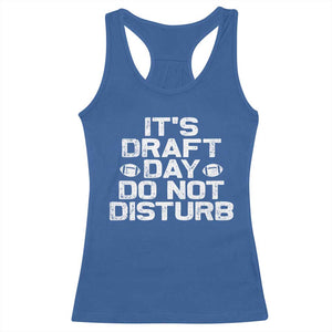 Funny Fantasy Football Racerback Tank Top It's Draft Day Do Not Disturb TS10 Royal Blue Print Your Wear