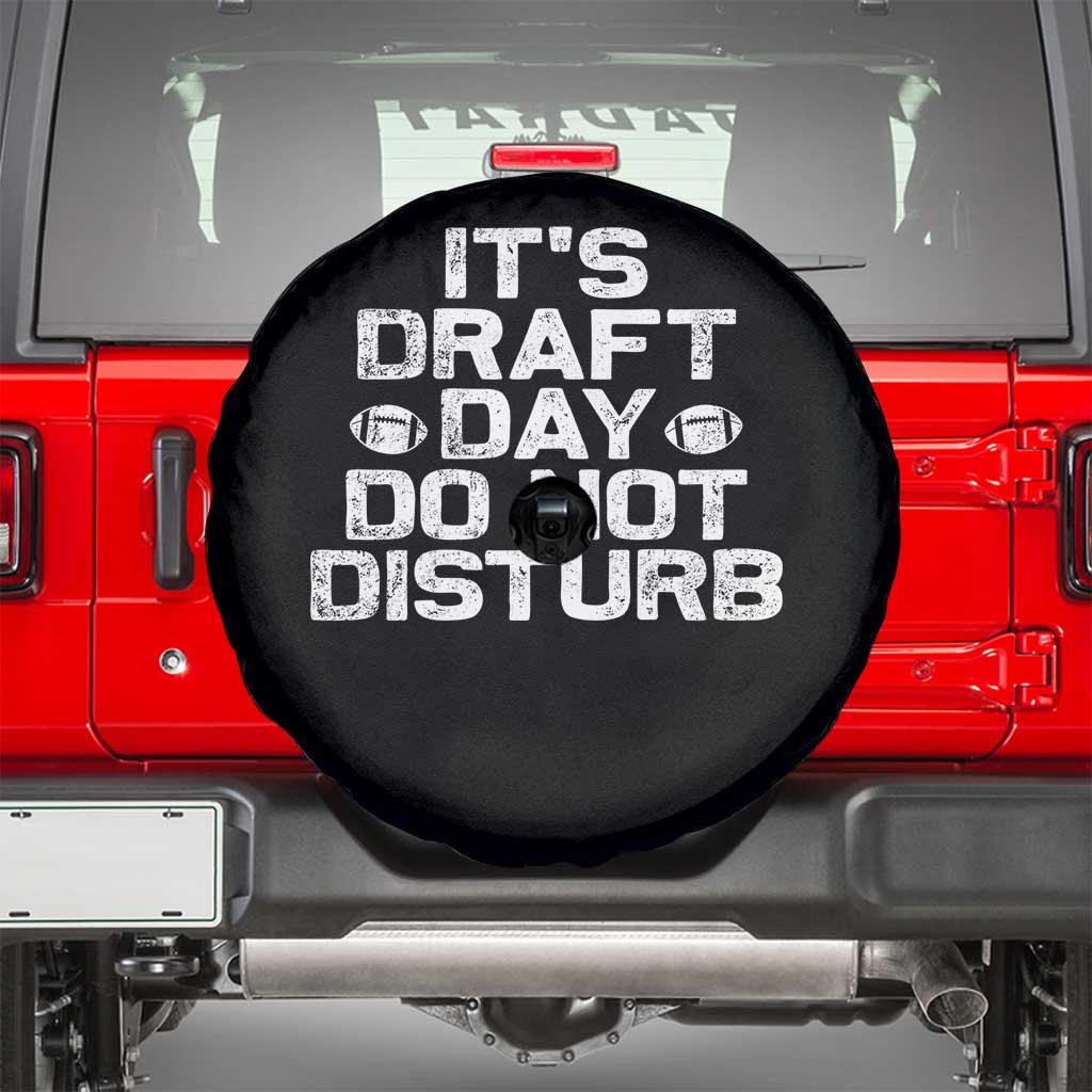 Funny Fantasy Football Spare Tire Cover It's Draft Day Do Not Disturb TS10 Black Print Your Wear
