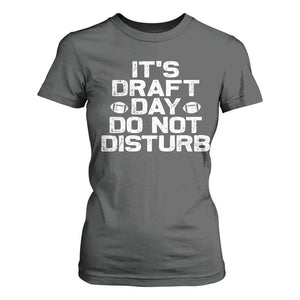 Funny Fantasy Football T Shirt For Women It's Draft Day Do Not Disturb TS10 Dark Heather Print Your Wear