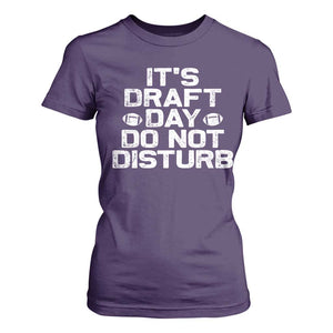 Funny Fantasy Football T Shirt For Women It's Draft Day Do Not Disturb TS10 Purple Print Your Wear