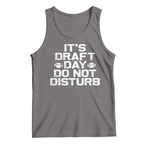 Funny Fantasy Football Tank Top It's Draft Day Do Not Disturb TS10 Deep Heather Print Your Wear