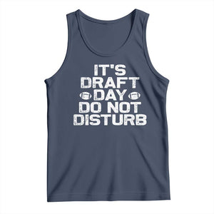 Funny Fantasy Football Tank Top It's Draft Day Do Not Disturb TS10 Navy Print Your Wear