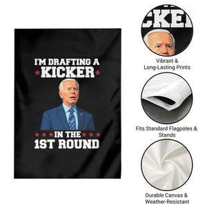 Funny Fantasy Football Garden Flag Joe Biden Confused Drafting Kicker Draft Party TS10 Print Your Wear