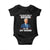 Funny Fantasy Football Baby Onesie Joe Biden Confused Drafting Kicker Draft Party TS10 Black Print Your Wear