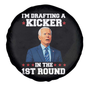 Funny Fantasy Football Spare Tire Cover Joe Biden Confused Drafting Kicker Draft Party TS10 Print Your Wear