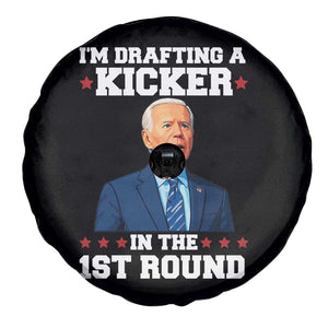 Funny Fantasy Football Spare Tire Cover Joe Biden Confused Drafting Kicker Draft Party TS10 Print Your Wear