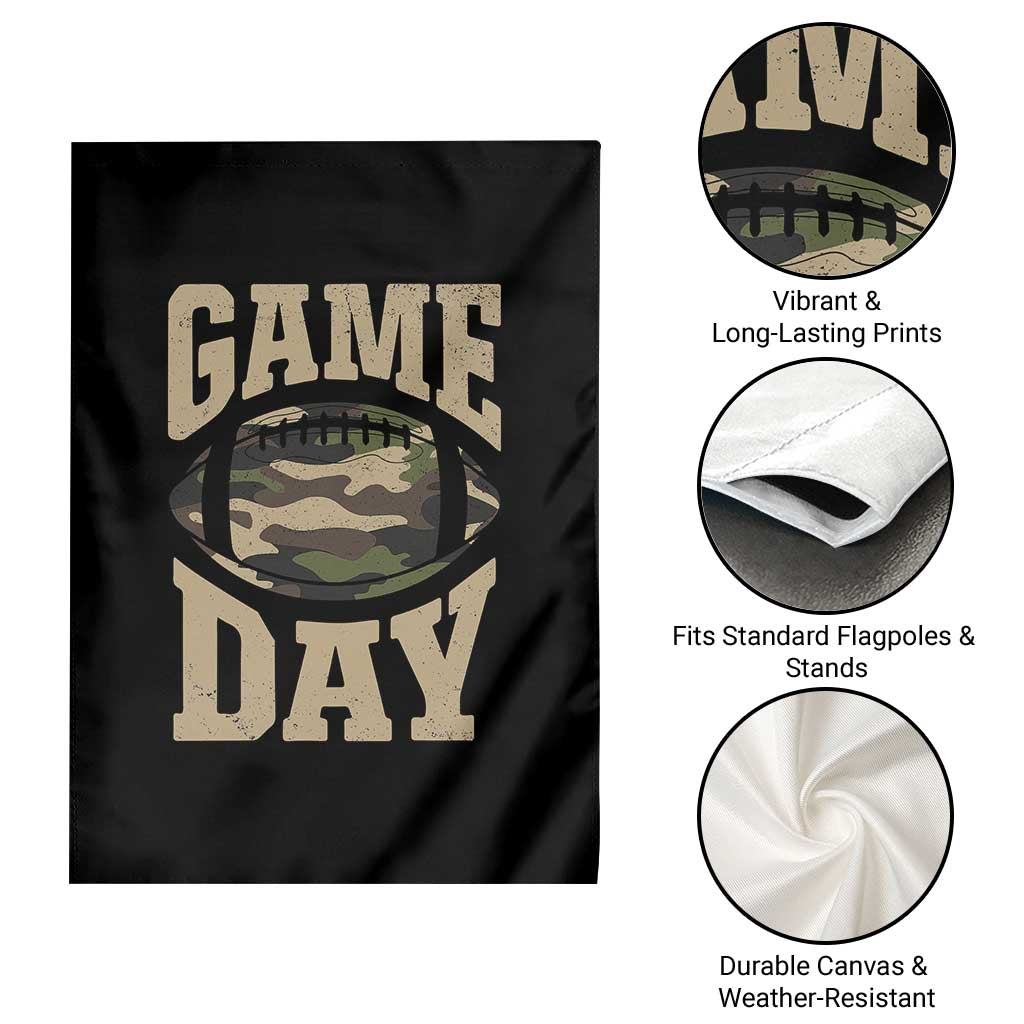 Game Day Football Garden Flag Funny Sunday Retro Camo Camouflage TS10 Print Your Wear