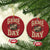 Game Day Football Christmas Ornament Funny Sunday Retro Camo Camouflage TS10 Circle Red Print Your Wear