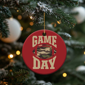 Game Day Football Christmas Ornament Funny Sunday Retro Camo Camouflage TS10 Print Your Wear