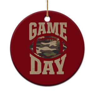 Game Day Football Ceramic Ornament Funny Sunday Retro Camo Camouflage TS10 1pc Red Print Your Wear