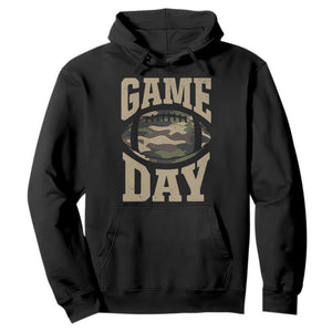 Game Day Football Hoodie Funny Sunday Retro Camo Camouflage TS10 Black Print Your Wear
