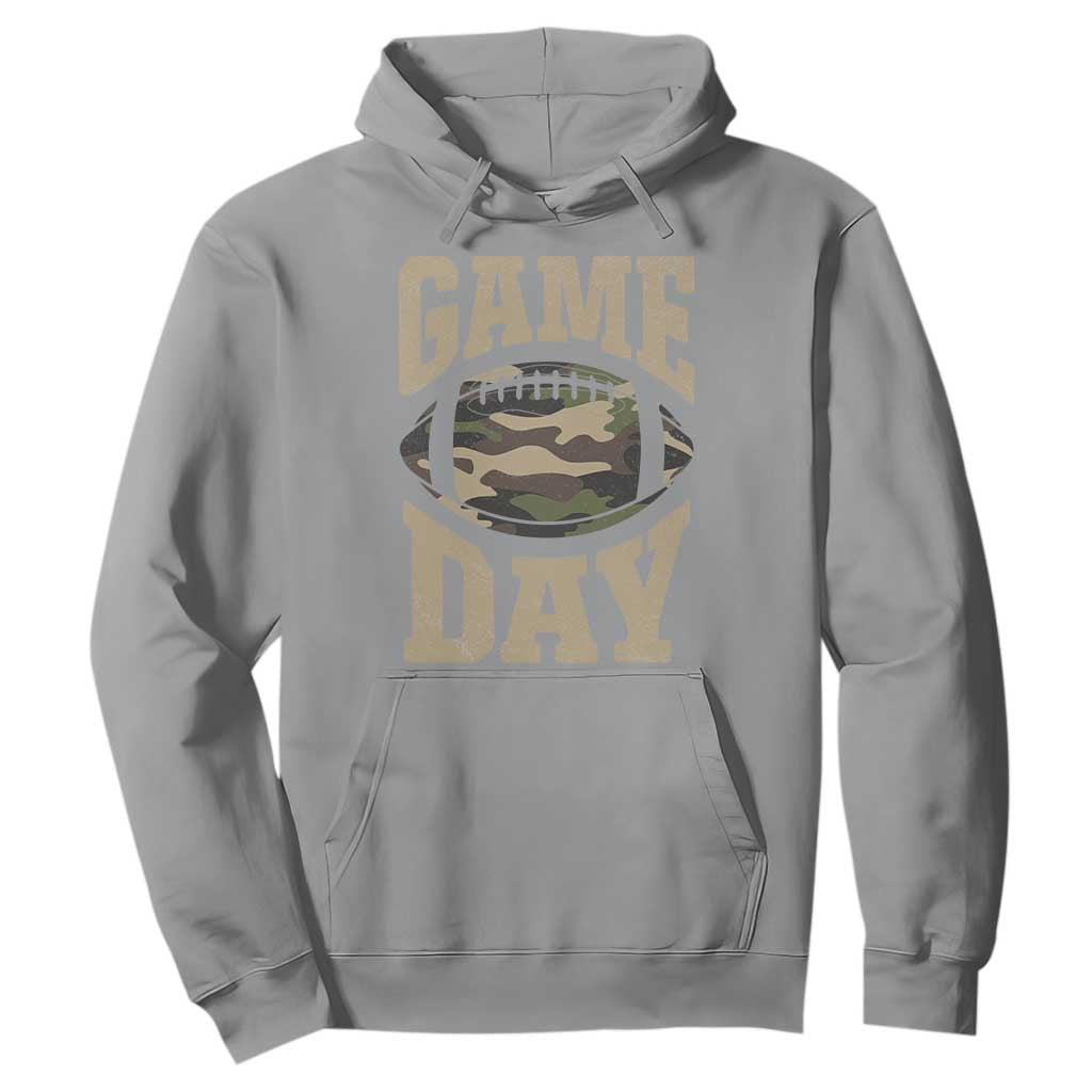 Game Day Football Hoodie Funny Sunday Retro Camo Camouflage TS10 Sport Gray Print Your Wear