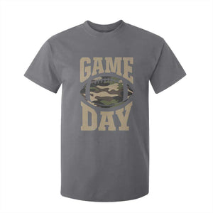Game Day Football T Shirt For Kid Funny Sunday Retro Camo Camouflage TS10 Charcoal Print Your Wear