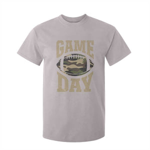 Game Day Football T Shirt For Kid Funny Sunday Retro Camo Camouflage TS10 Ice Gray Print Your Wear