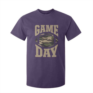 Game Day Football T Shirt For Kid Funny Sunday Retro Camo Camouflage TS10 Purple Print Your Wear
