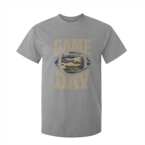 Game Day Football T Shirt For Kid Funny Sunday Retro Camo Camouflage TS10 Sport Gray Print Your Wear