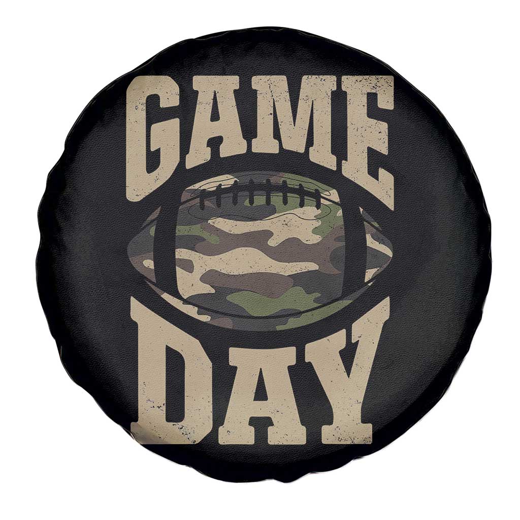 Game Day Football Spare Tire Cover Funny Sunday Retro Camo Camouflage TS10 Print Your Wear