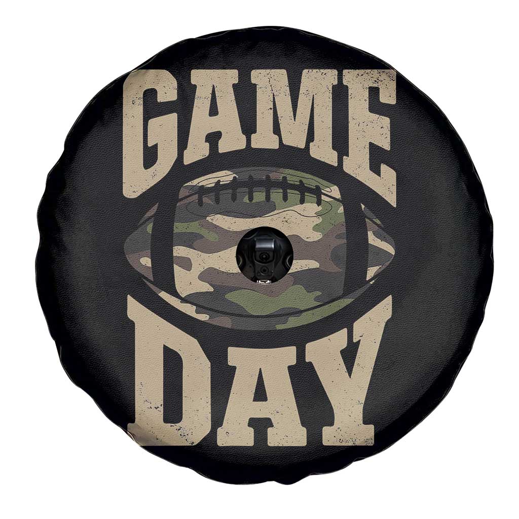 Game Day Football Spare Tire Cover Funny Sunday Retro Camo Camouflage TS10 Print Your Wear