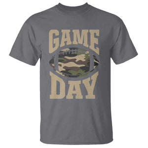 Game Day Football T Shirt Funny Sunday Retro Camo Camouflage TS10 Charcoal Print Your Wear