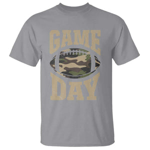 Game Day Football T Shirt Funny Sunday Retro Camo Camouflage TS10 Sport Gray Print Your Wear