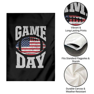 Game Day Football Garden Flag Funny Sunday Retro Patriotic American Flag TS10 Print Your Wear