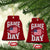 Game Day Football Ceramic Ornament Funny Sunday Retro Patriotic American Flag TS10 Print Your Wear
