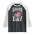 Game Day Football Raglan Shirt Funny Sunday Retro Patriotic American Flag TS10 Black White Print Your Wear