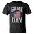 Game Day Football T Shirt Funny Sunday Retro Patriotic American Flag TS10 Black Print Your Wear
